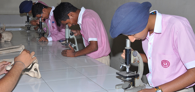 Students participating in classroom learning at Modern Senior Secondary School, Patiala
